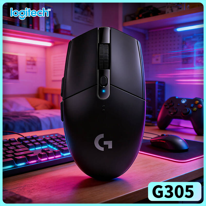 Tech Accessories Key - เมาส์เกมมิ่ง G305 พร้อมเทคโนโลยี Logitech, ความละเอียด 12000