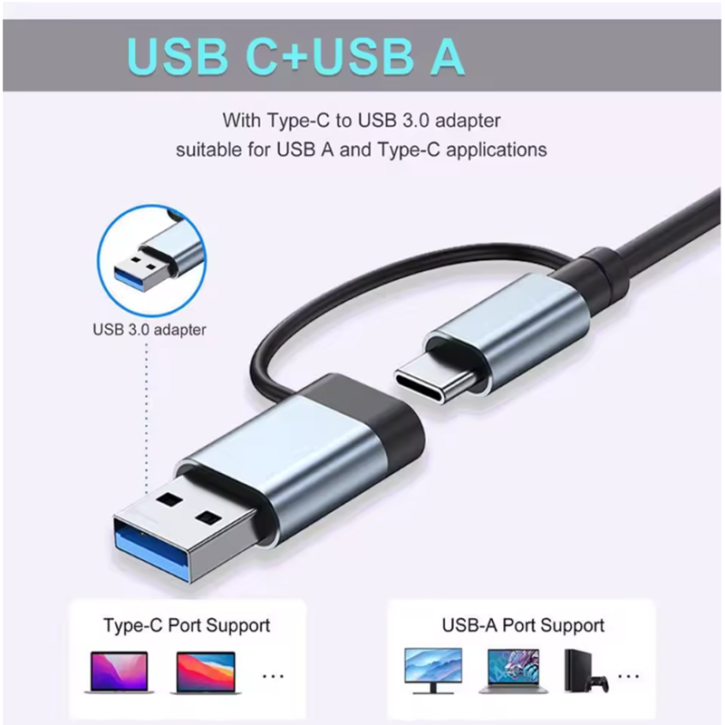 ฮับ USB A C แบบ 5/7/8 พอร์ต 3. - Usb Hub 7 Port บทวิจารณ์และราคา
