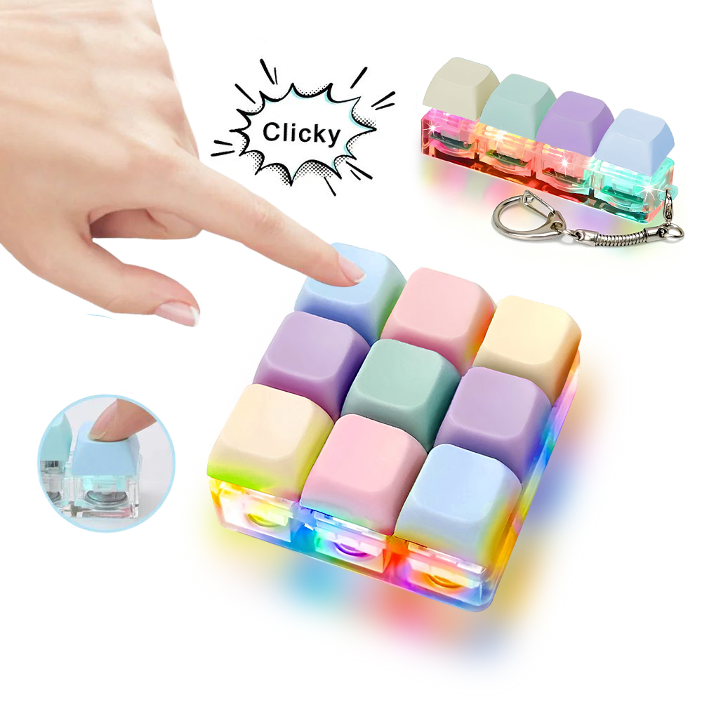พวงกุญแจคีย์บอร์ด LED 4/9 ปุ่ม - Tech Office Accessories บทวิจารณ์และราคา