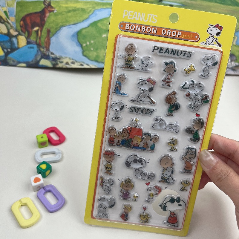 8 ชิ้นน่ารักสนูปปี้การ์ตูน 3D  - Tech Office Accessories บทวิจารณ์และราคา