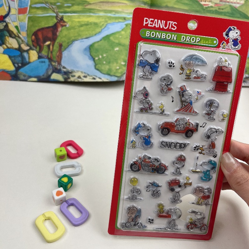 8 ชิ้นน่ารักสนูปปี้การ์ตูน 3D  - Tech Office Accessories บทวิจารณ์และราคา