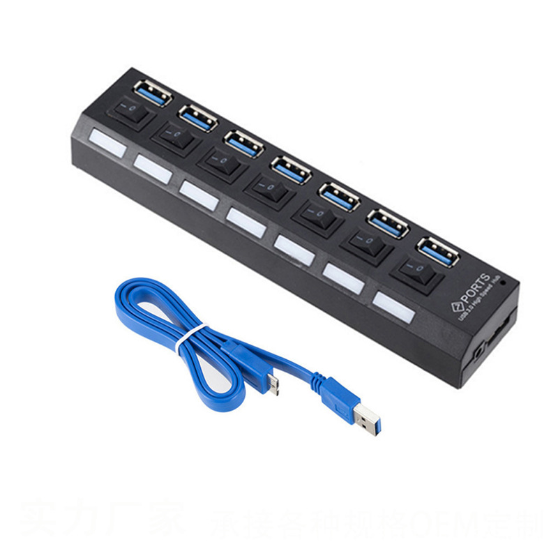 USB 3.0 Hub 5Gbps ความเร็วสูง  - Usb Hub 7 Port บทวิจารณ์และราคา