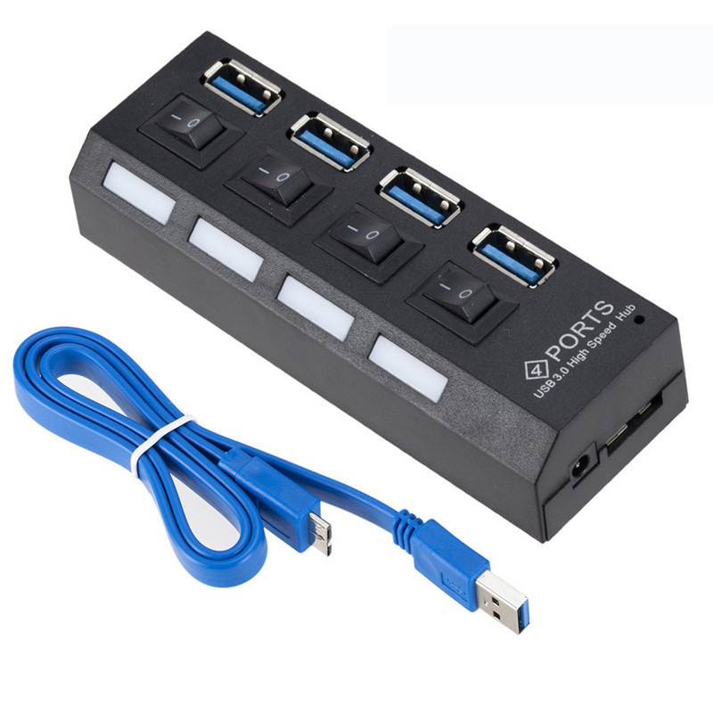 USB 3.0 Hub 5Gbps ความเร็วสูง  - Usb Hub 7 Port บทวิจารณ์และราคา