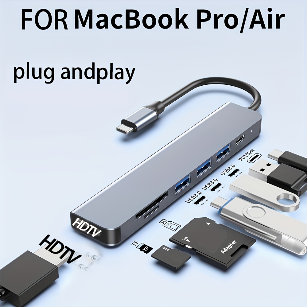 ฮับ USB C 7 in 1 รองรับ HDMI 4 - Usb Hub 7 Port บทวิจารณ์และราคา