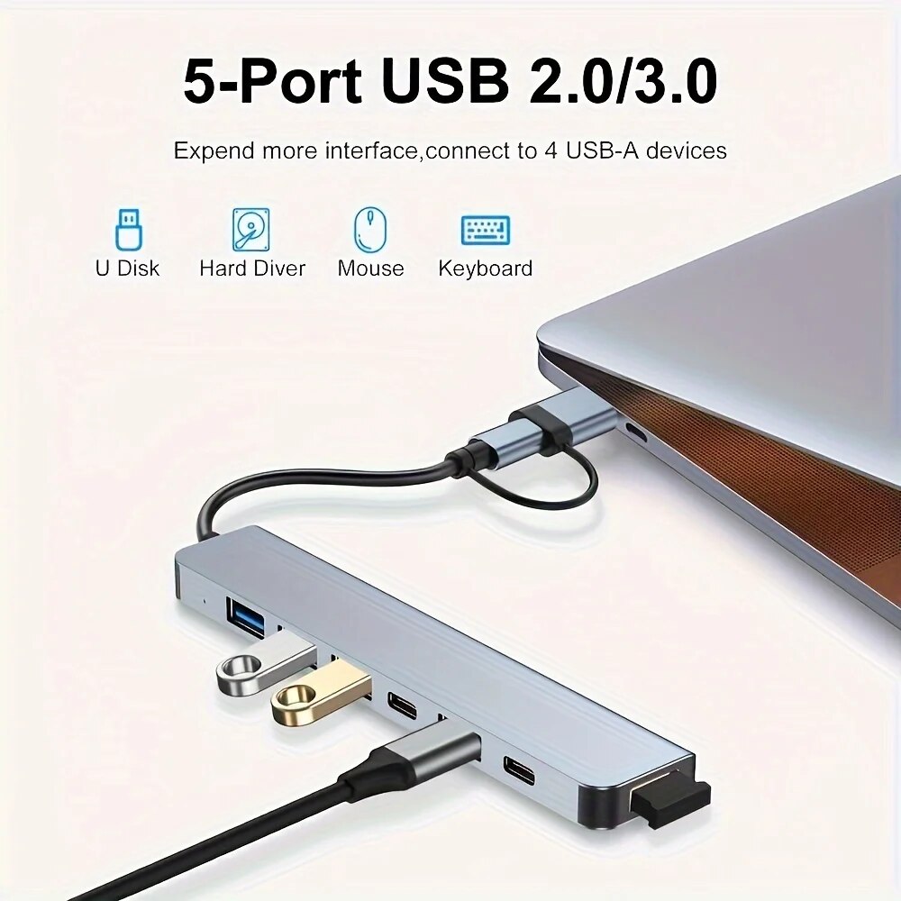 ฮับ USB3.0 2 in 1 7 พอร์ต ชนิด - Usb Hub 7 Port บทวิจารณ์และราคา