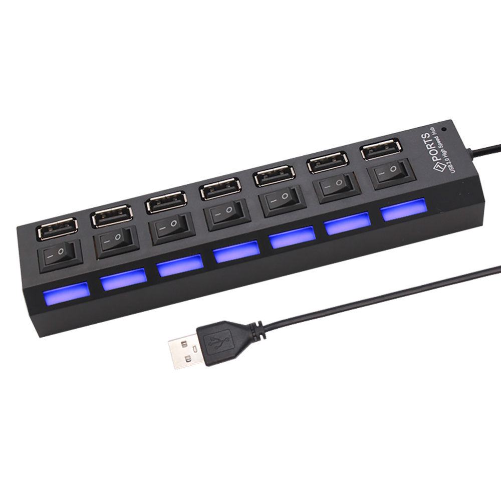 7 พอร์ตยูเอสบี 2.0 ฮับสปลิตเตอ - Usb Hub 7 Port บทวิจารณ์และราคา