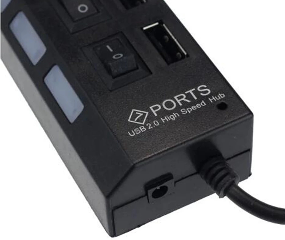 7 พอร์ตยูเอสบี 2.0 ฮับสปลิตเตอ - Usb Hub 7 Port บทวิจารณ์และราคา